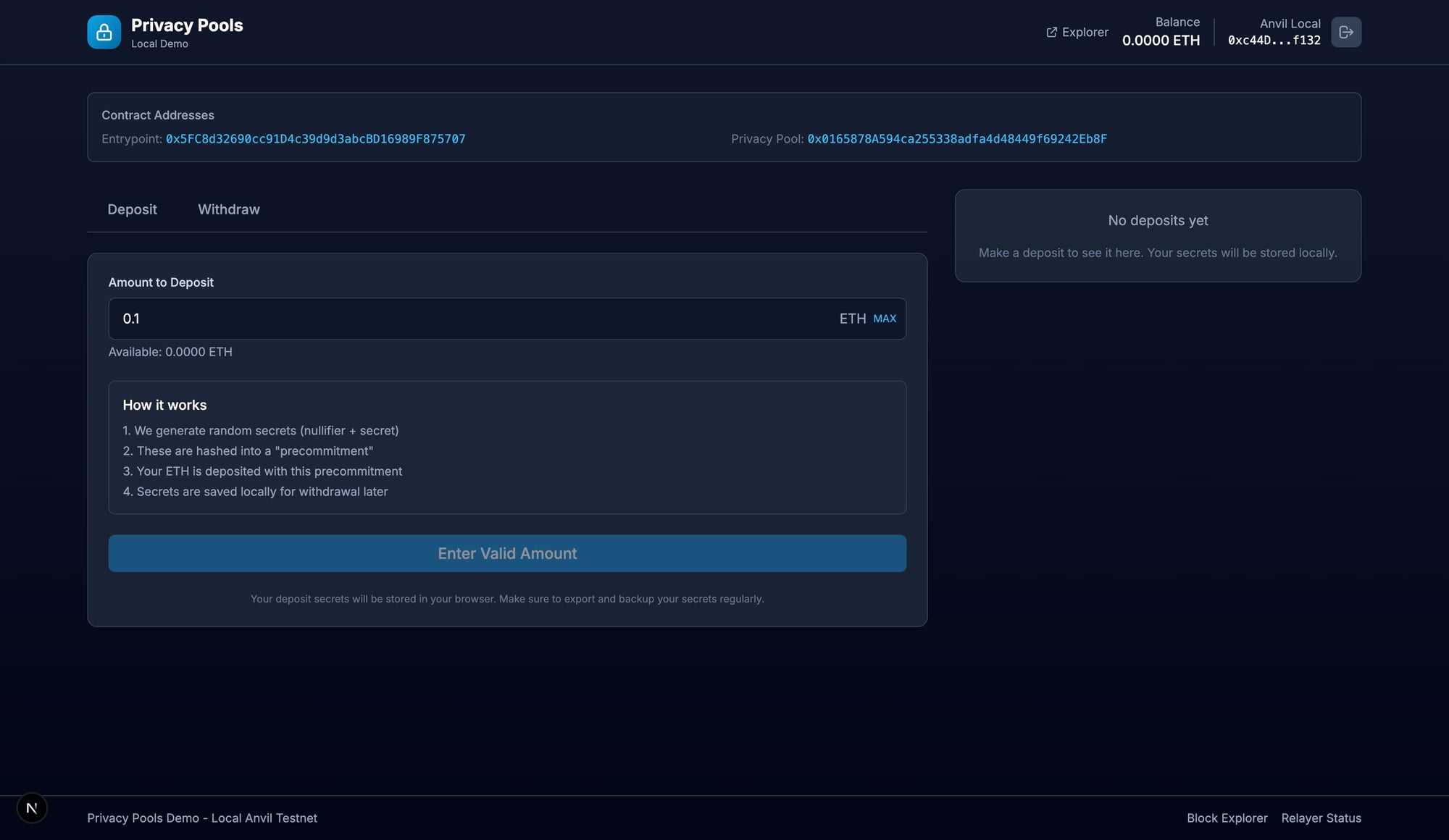 Privacy Pools – Private ETH Transactions